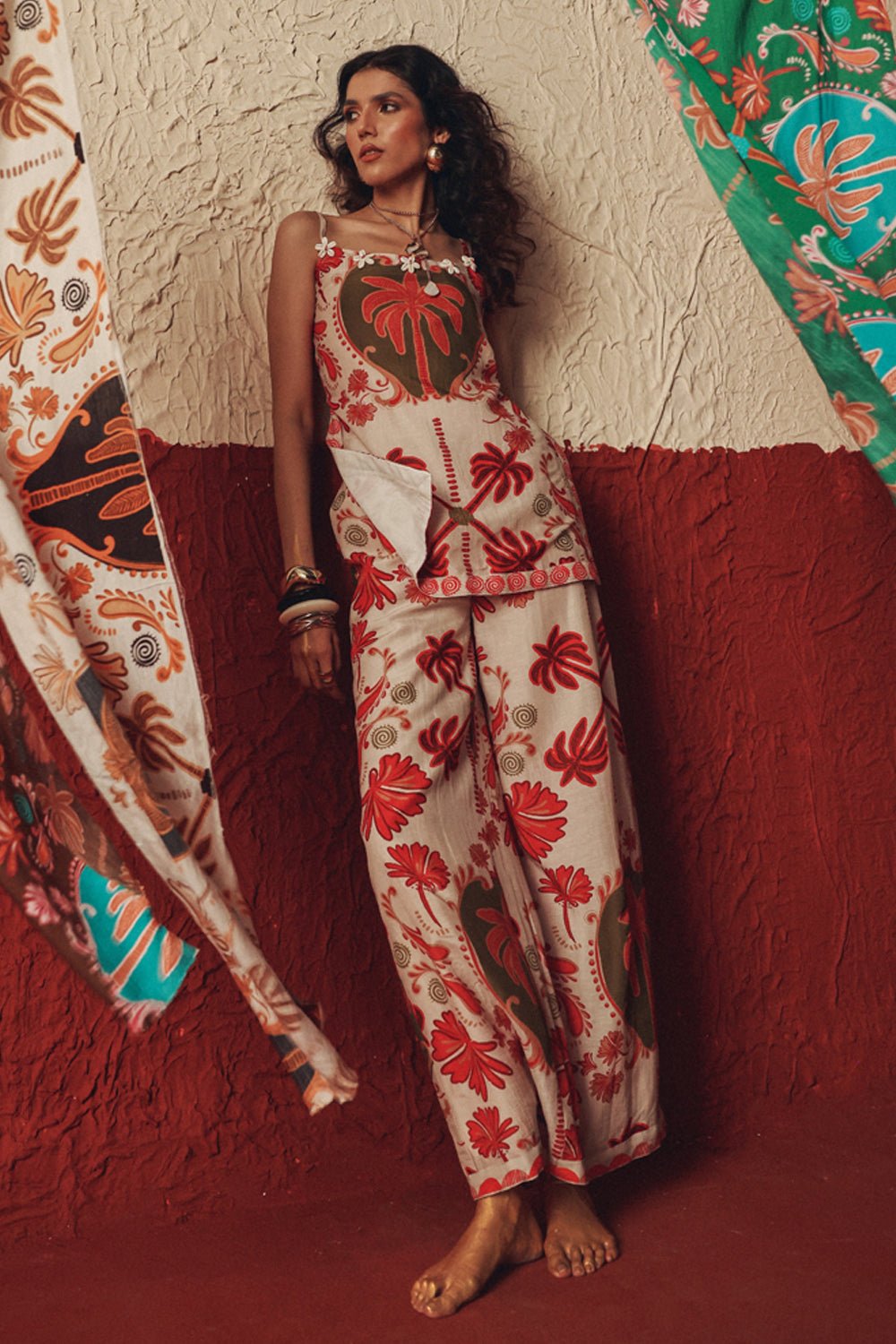 Desert Rhythm Top And Pants Set - Zabella