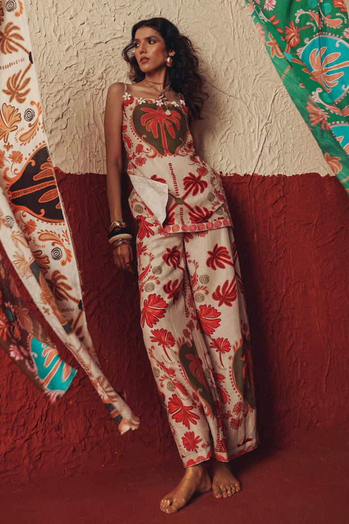 Desert Rhythm Top And Pants Set - Zabella