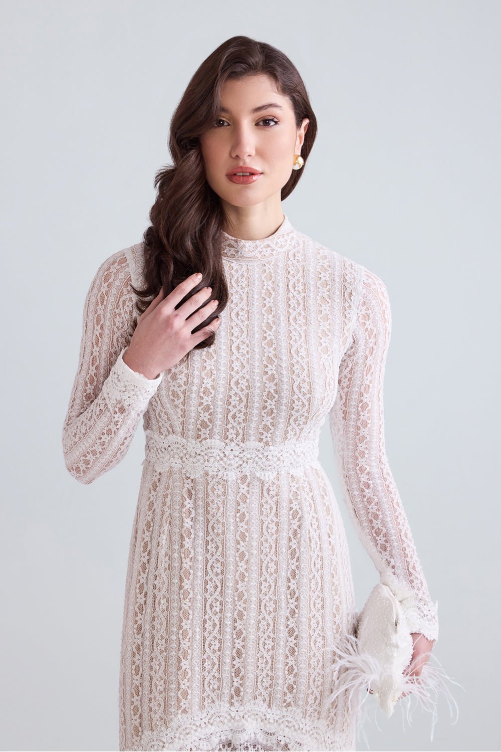 Elise Lace Maxi Dress - Zabella