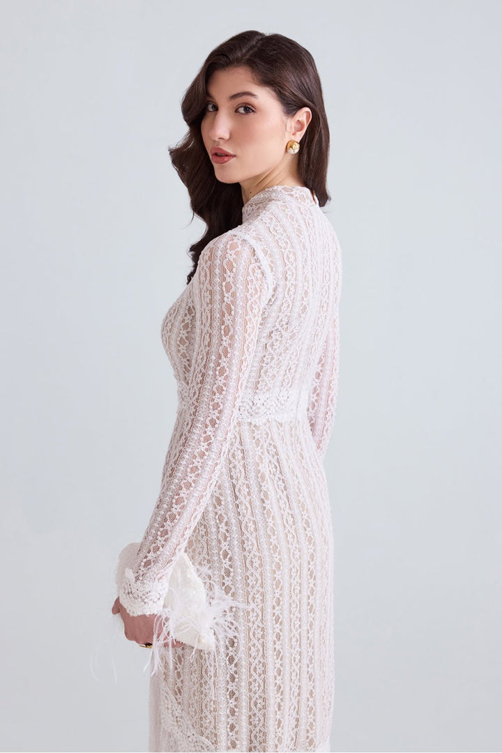 Elise Lace Maxi Dress - Zabella