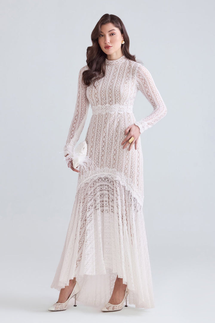Elise Lace Maxi Dress - Zabella