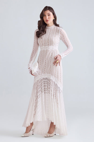 Elise Lace Maxi Dress - Zabella