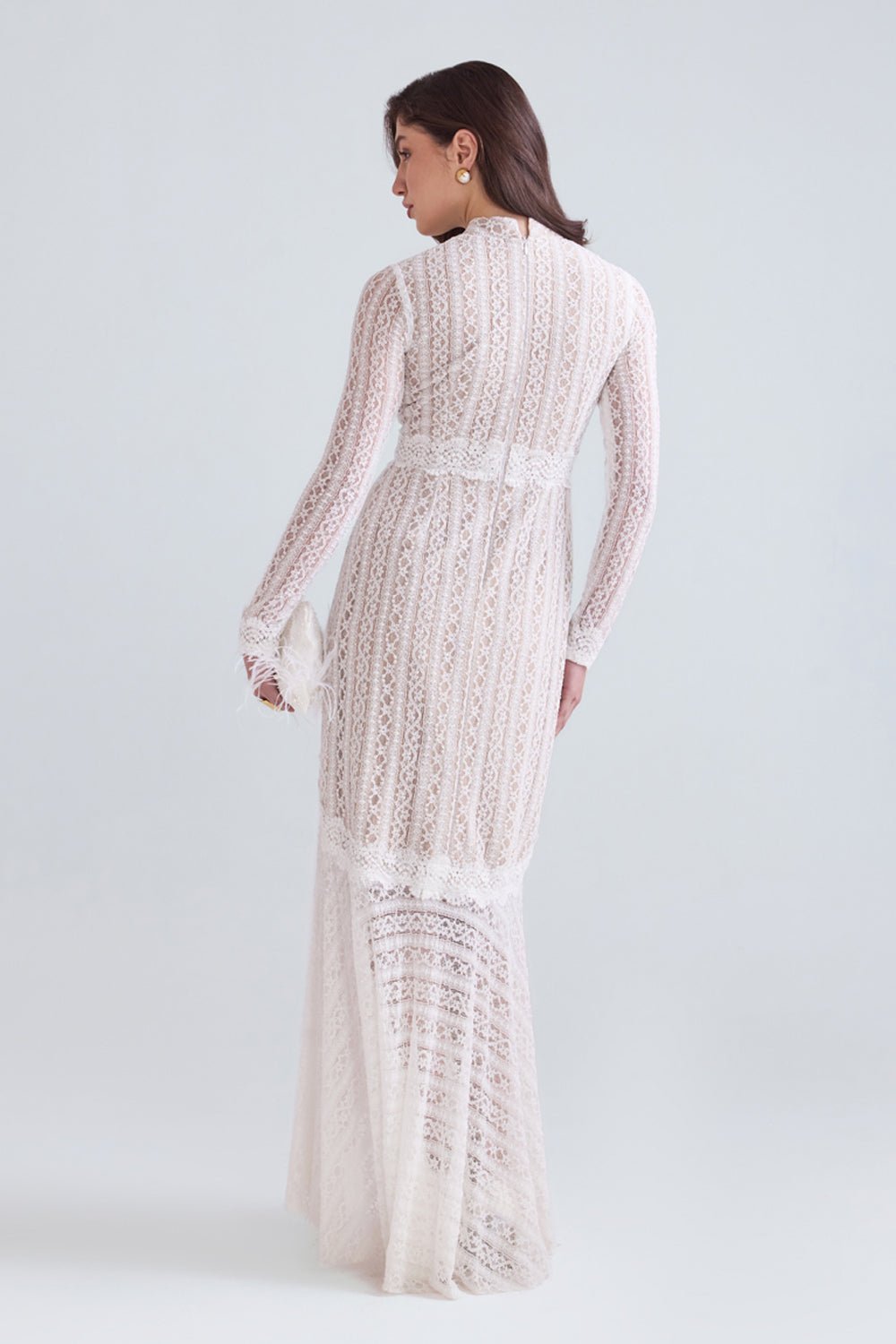 Elise Lace Maxi Dress - Zabella
