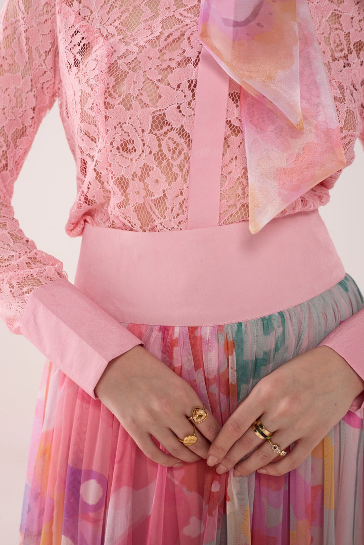 Elle Lace and tulle co ord - Zabella