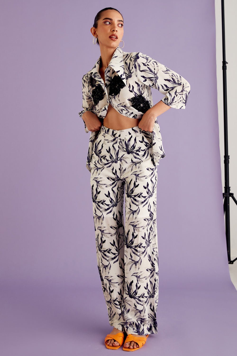 Floret Printed Pants - Zabella