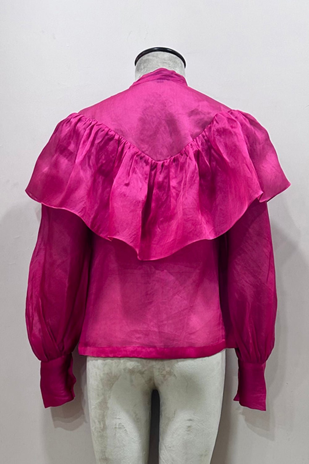 Fuschia Organza Shirt - Zabella