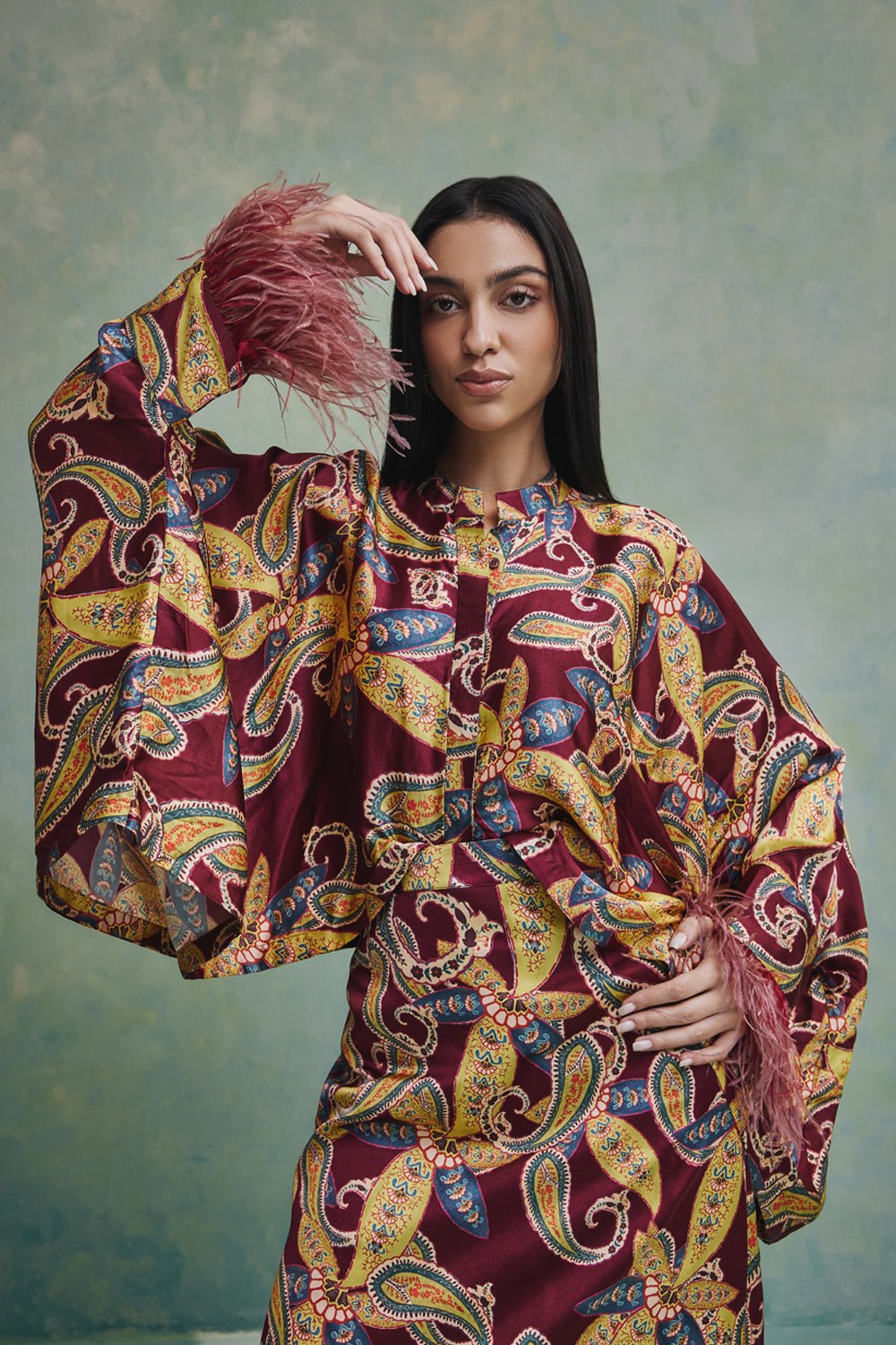 Gilded Paisley Safari Skirt - Zabella