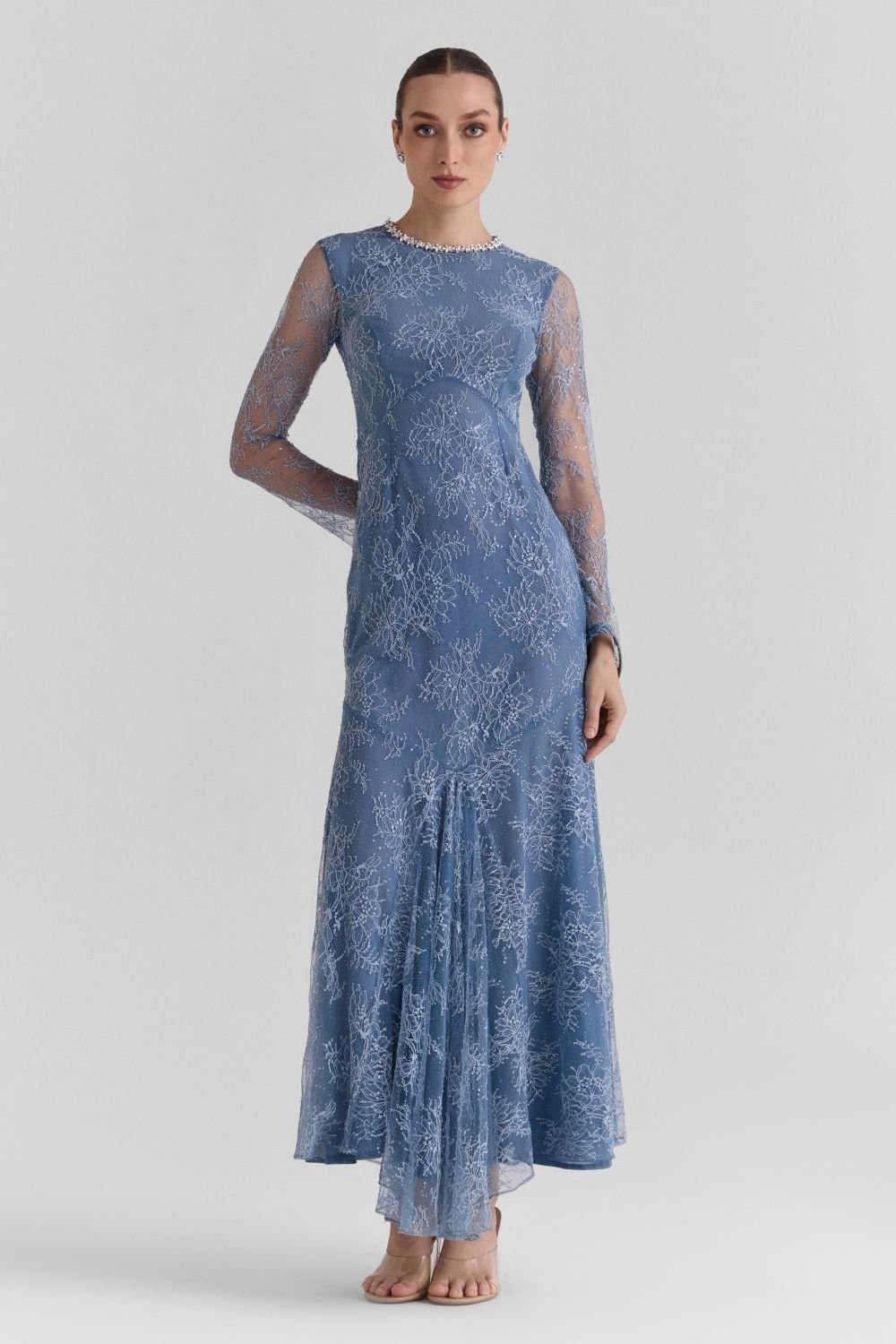 Halo Lace Maxi Dress - Zabella