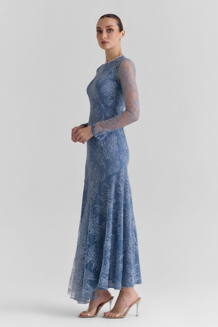 Halo Lace Maxi Dress - Zabella