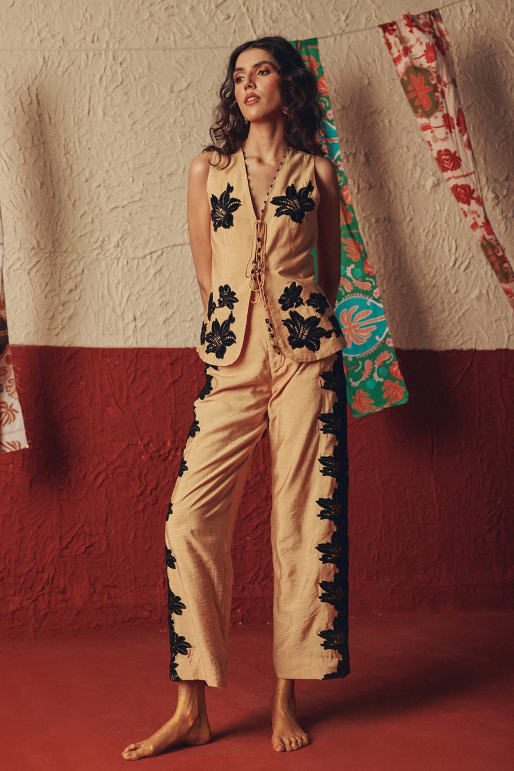 Indie Drift Waistcoat and Pants Set - Zabella