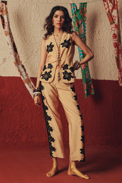 Indie Drift Waistcoat and Pants Set - Zabella