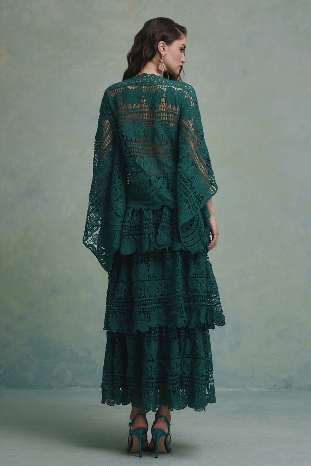 Jade Layered Top and Skirt Set - Zabella