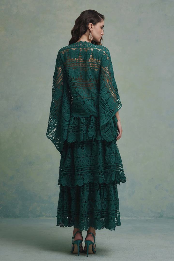 Jade Layered Top and Skirt Set - Zabella