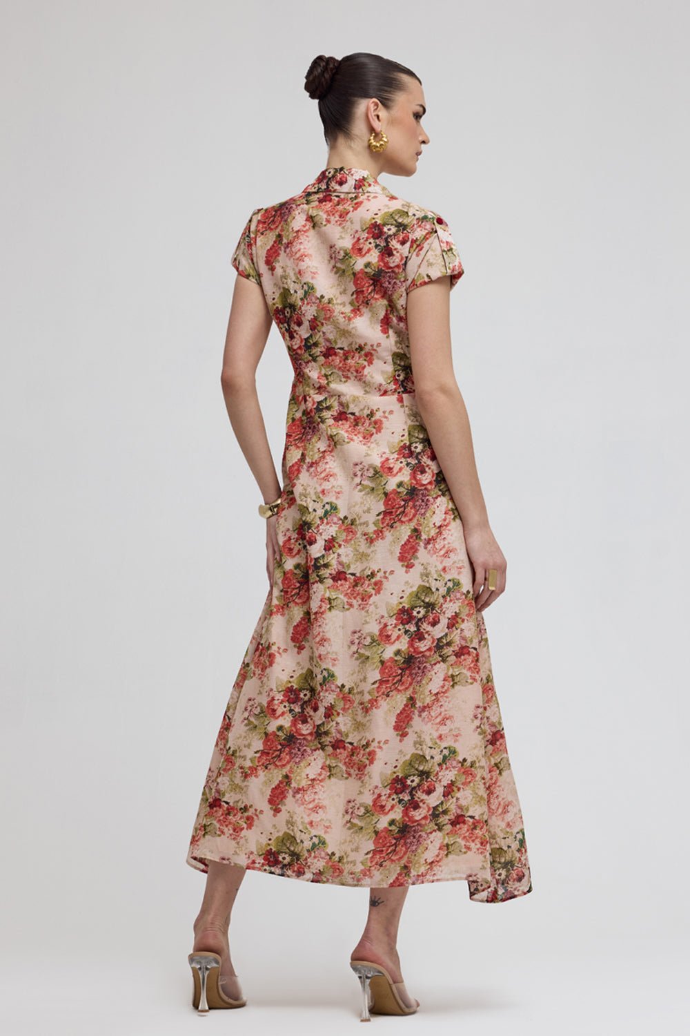 Jane Floral Midi Dress - Zabella