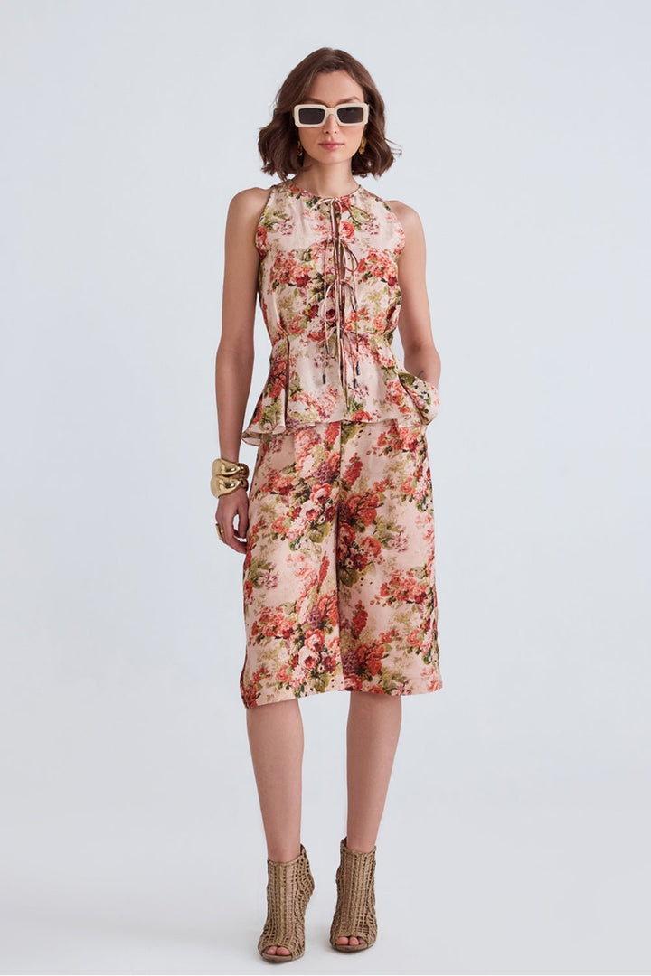 Jane Floral Top and Culottes Set - Zabella