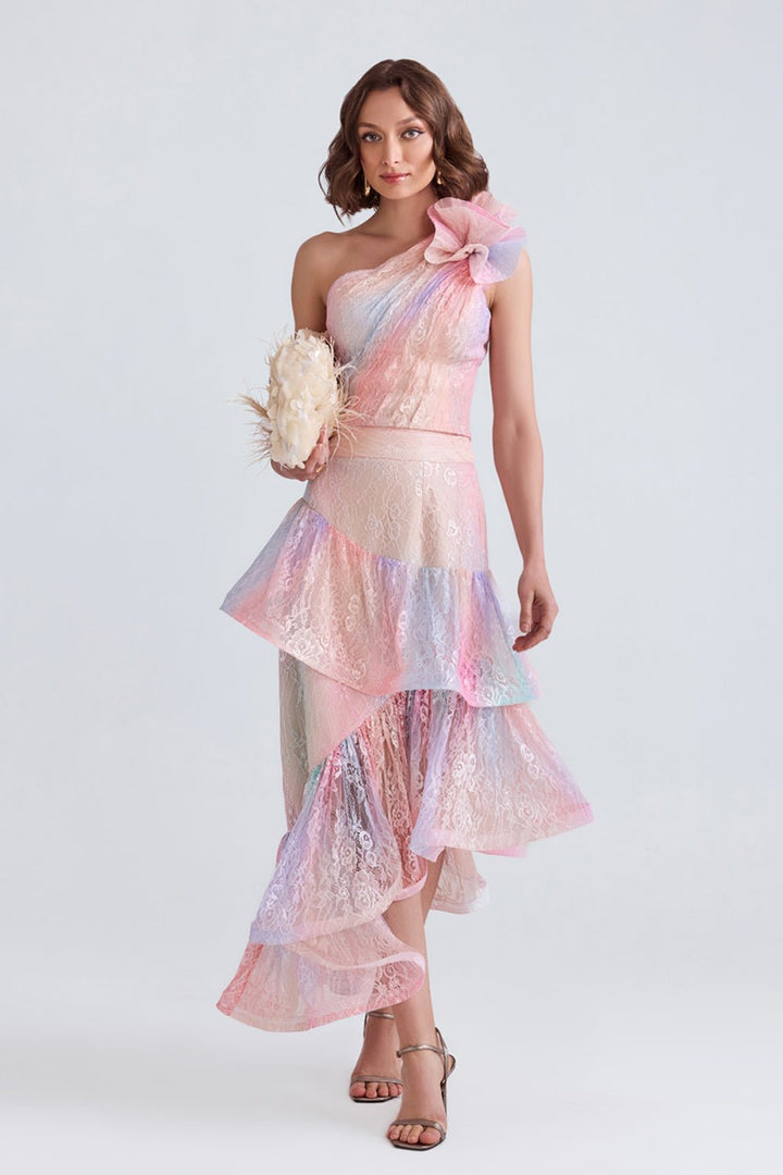 Kara Lace Top and Skirt Set - Zabella