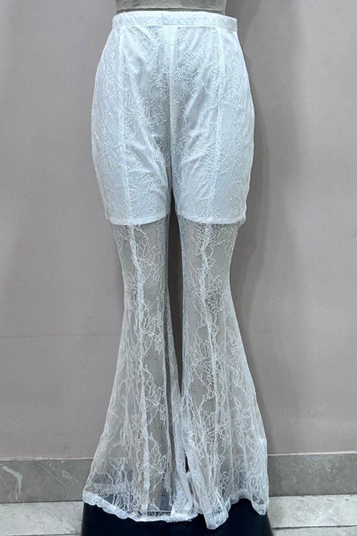 Lace Flared Pants - Zabella