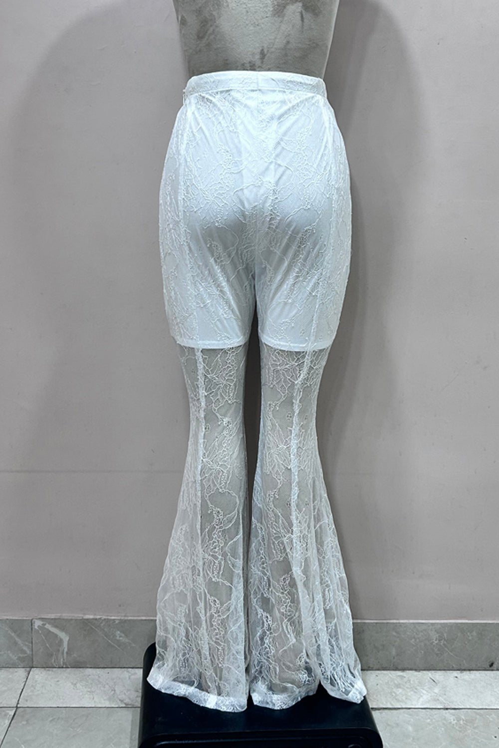 Lace Flared Pants - Zabella