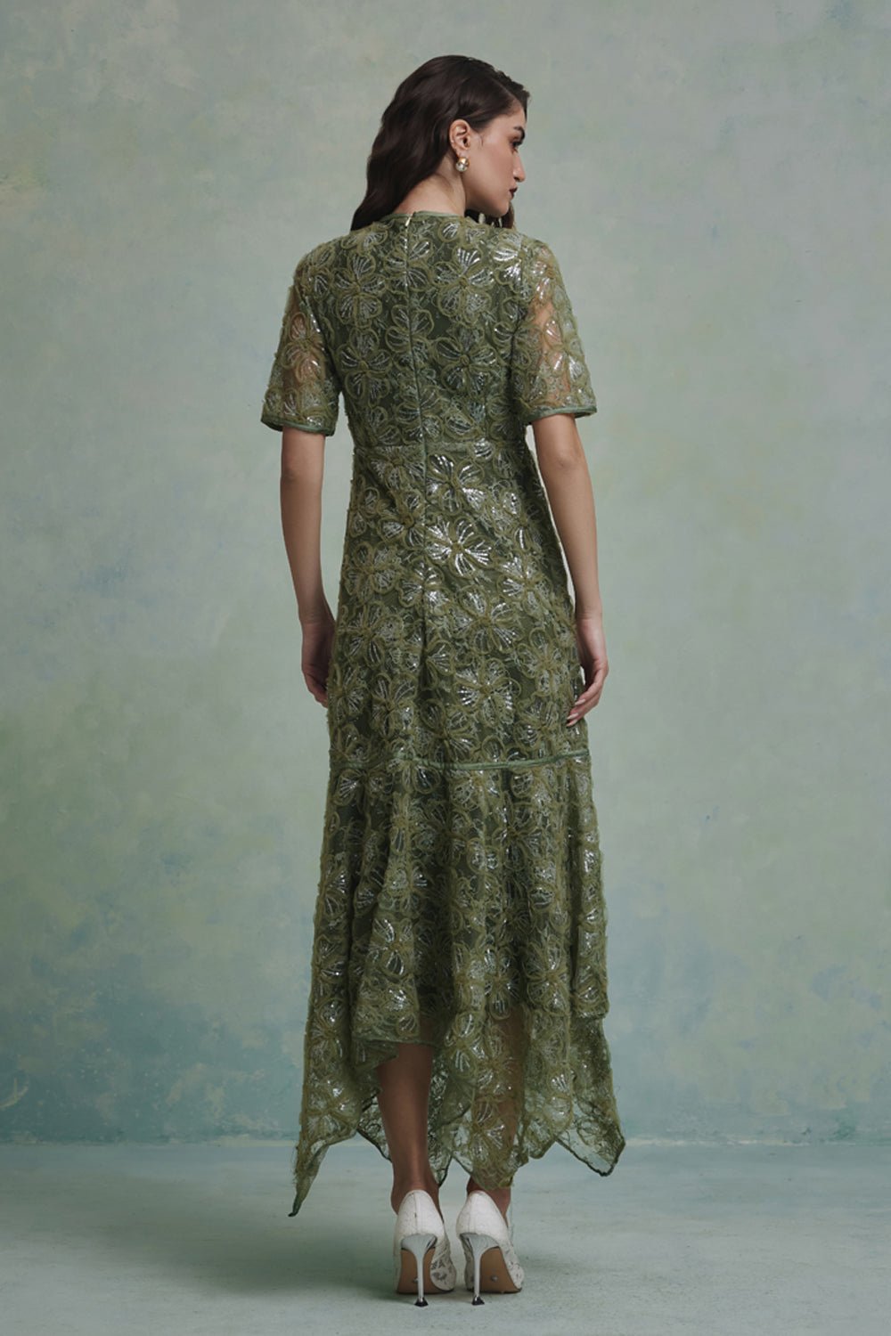 Lana Green Midi Dress - Zabella