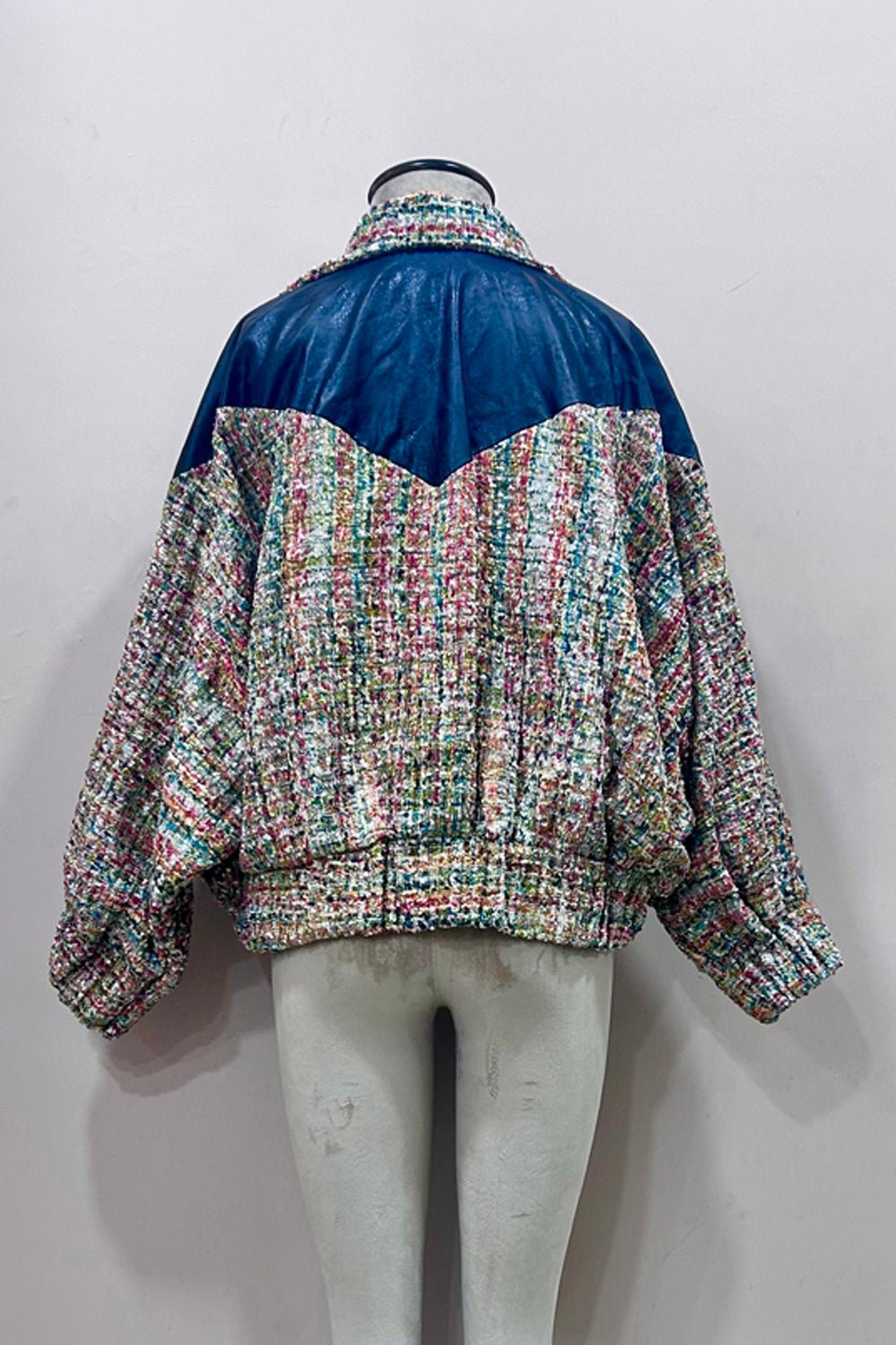 Leather and Tweed Jacket - Zabella