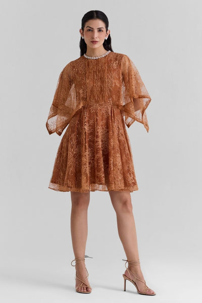 Liliane Lace Mini Dress - Zabella