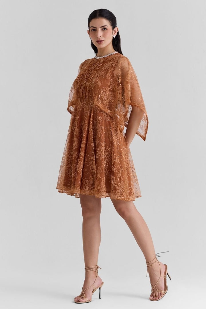Liliane Lace Mini Dress - Zabella