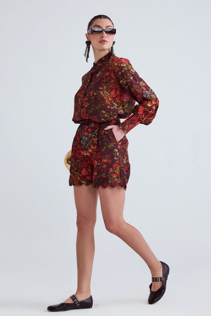 Lucy Linen Shirt and Shorts Set - Zabella