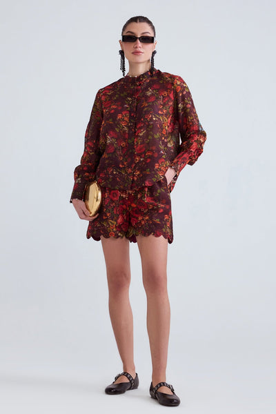 Lucy Linen Shirt and Shorts Set - Zabella