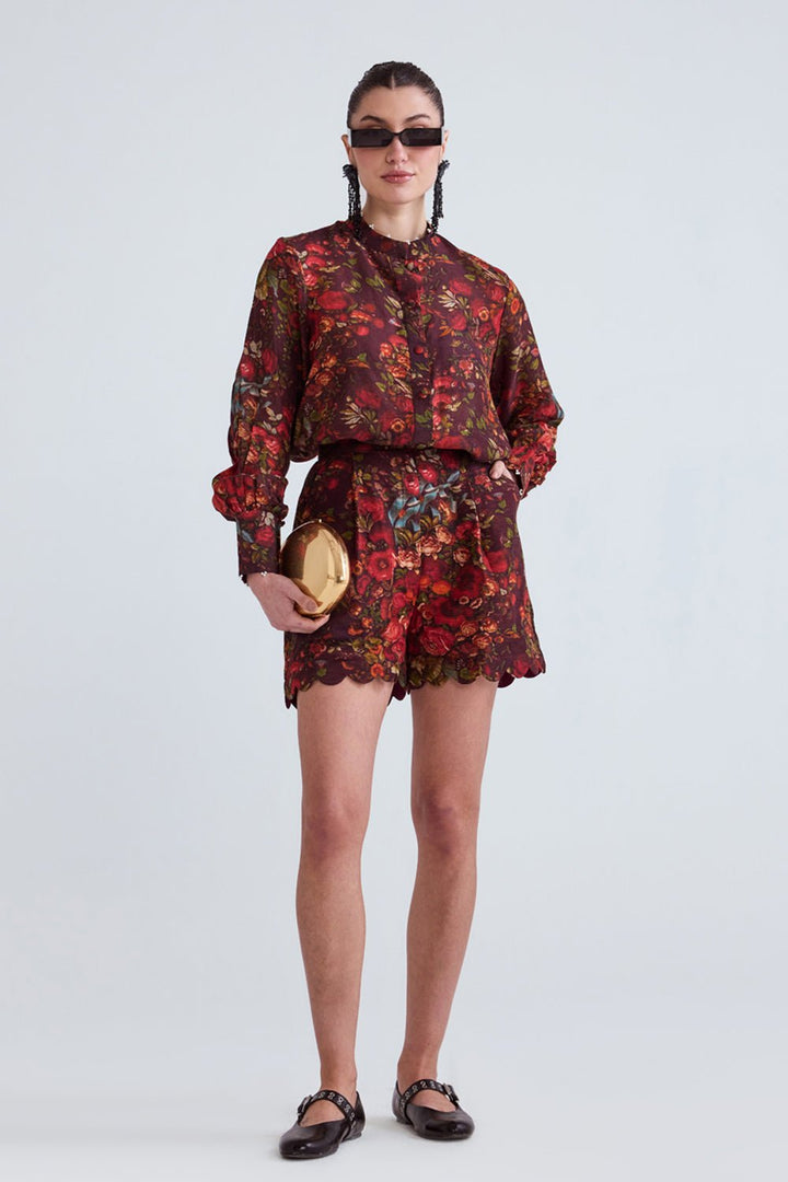 Lucy Linen Shirt and Shorts Set - Zabella