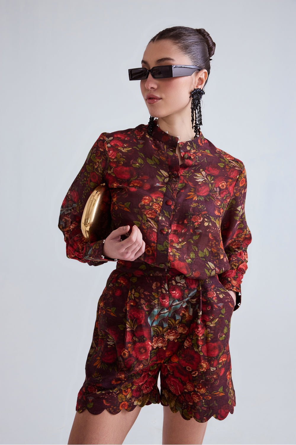 Lucy Linen Shirt and Shorts Set - Zabella