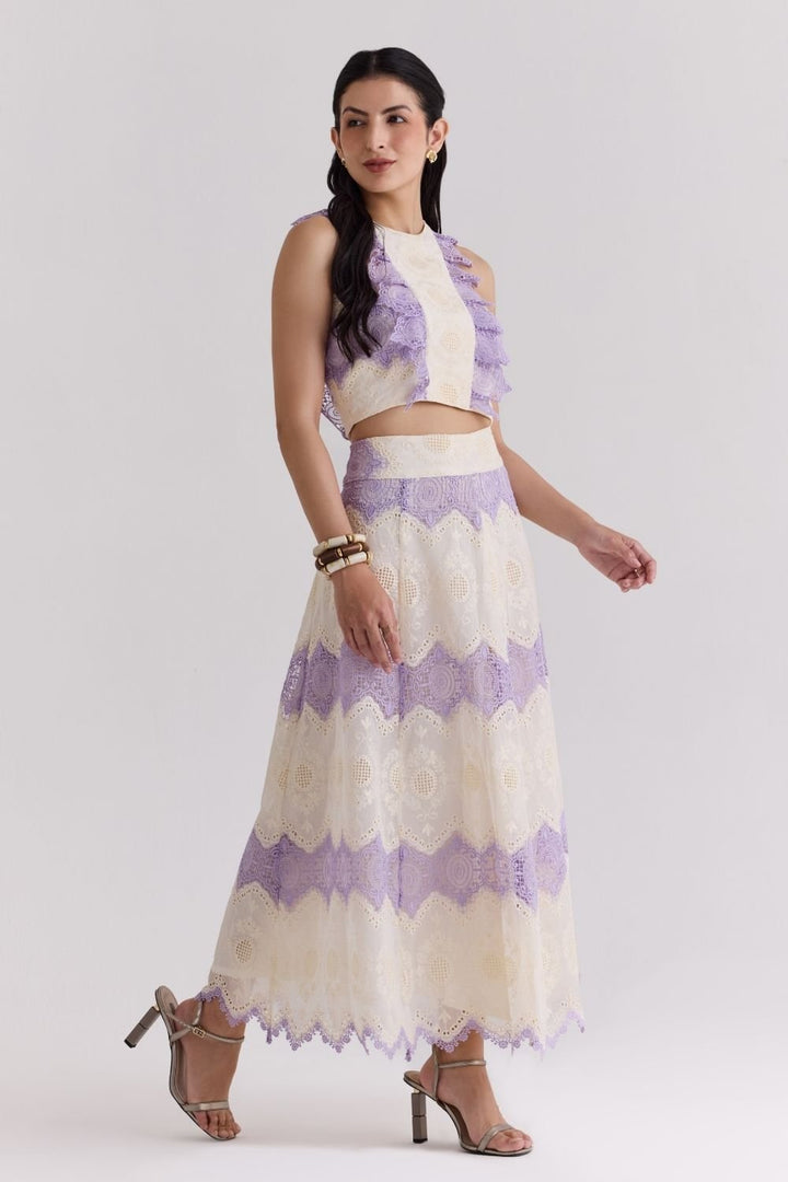 Lumira Lavender Lace Co - ord Set - Zabella