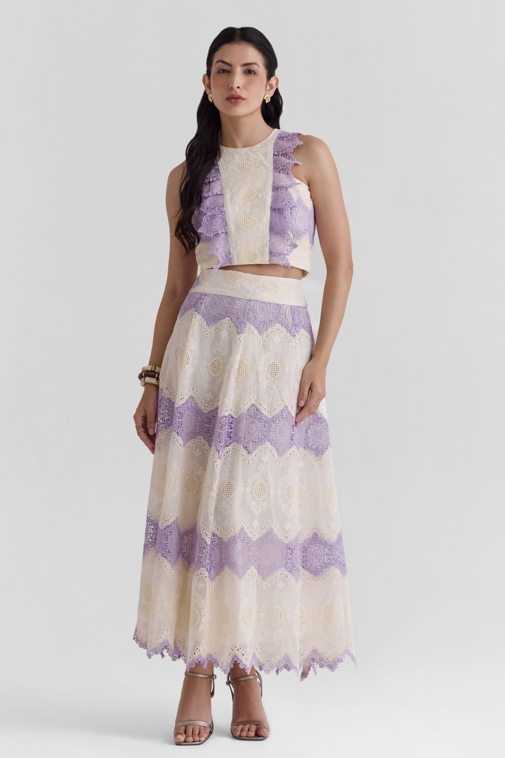 Lumira Lavender Lace Co - ord Set - Zabella