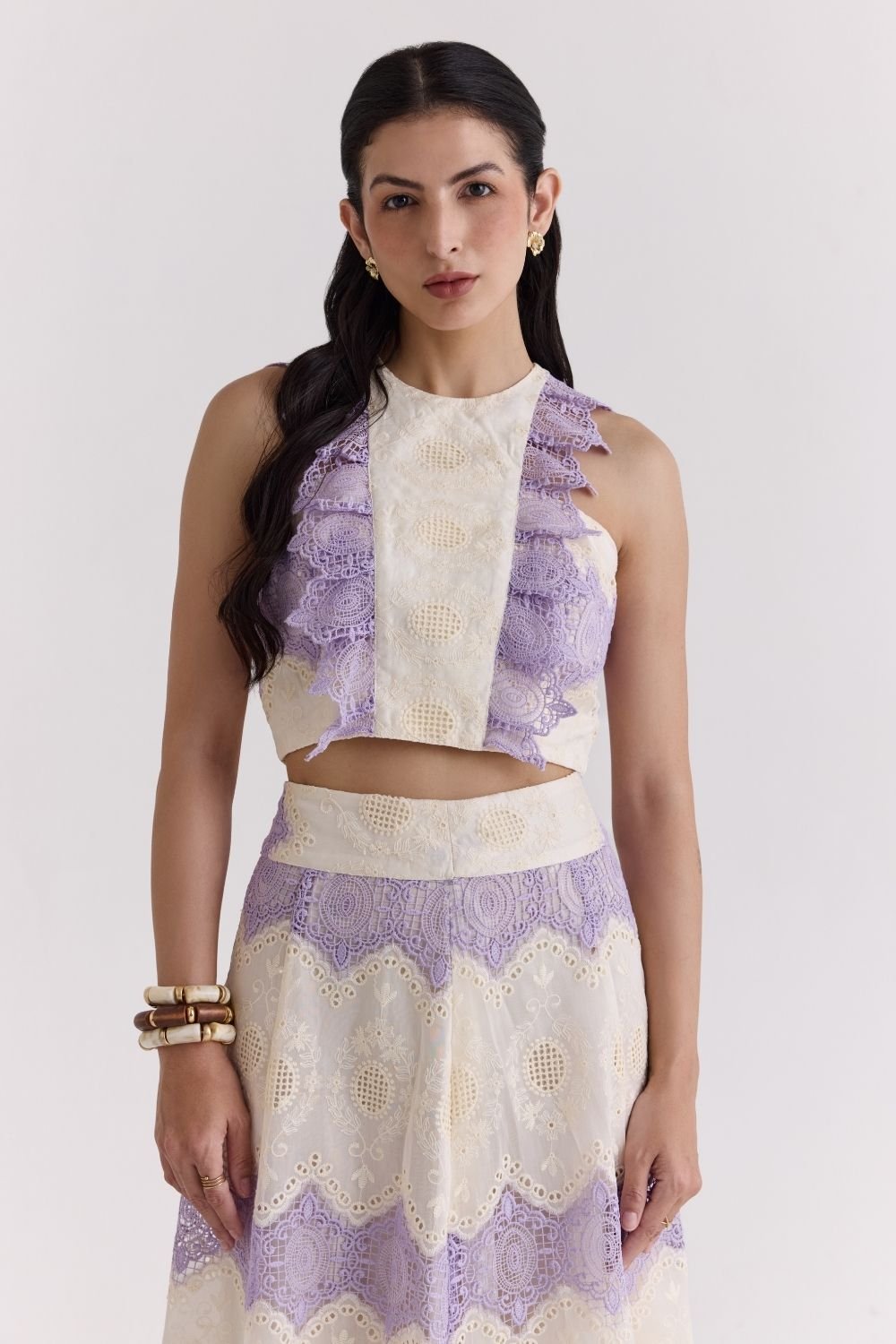 Lumira Lavender Lace Co - ord Set - Zabella