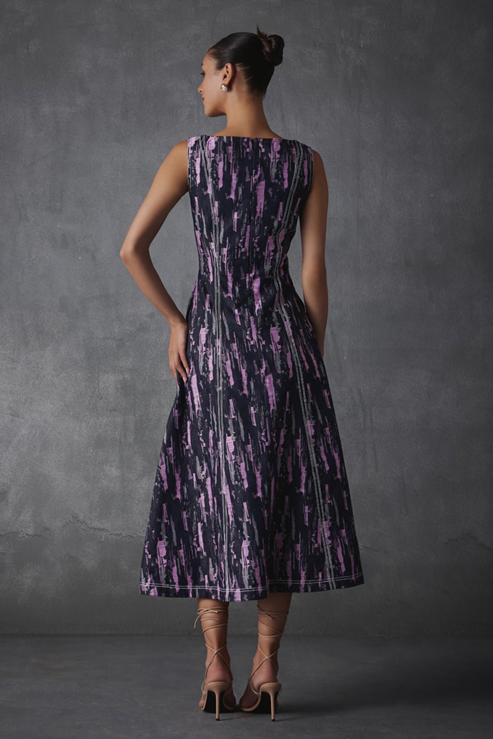 Maria Denim Midi Dress - Zabella