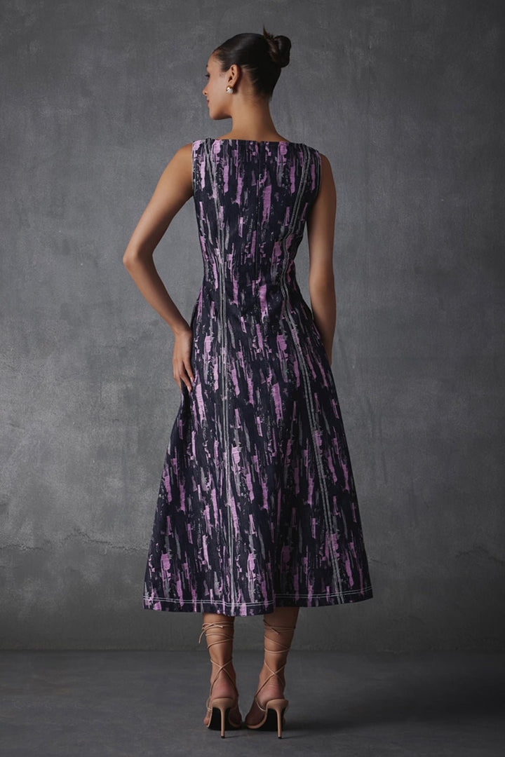 Maria Denim Midi Dress - Zabella