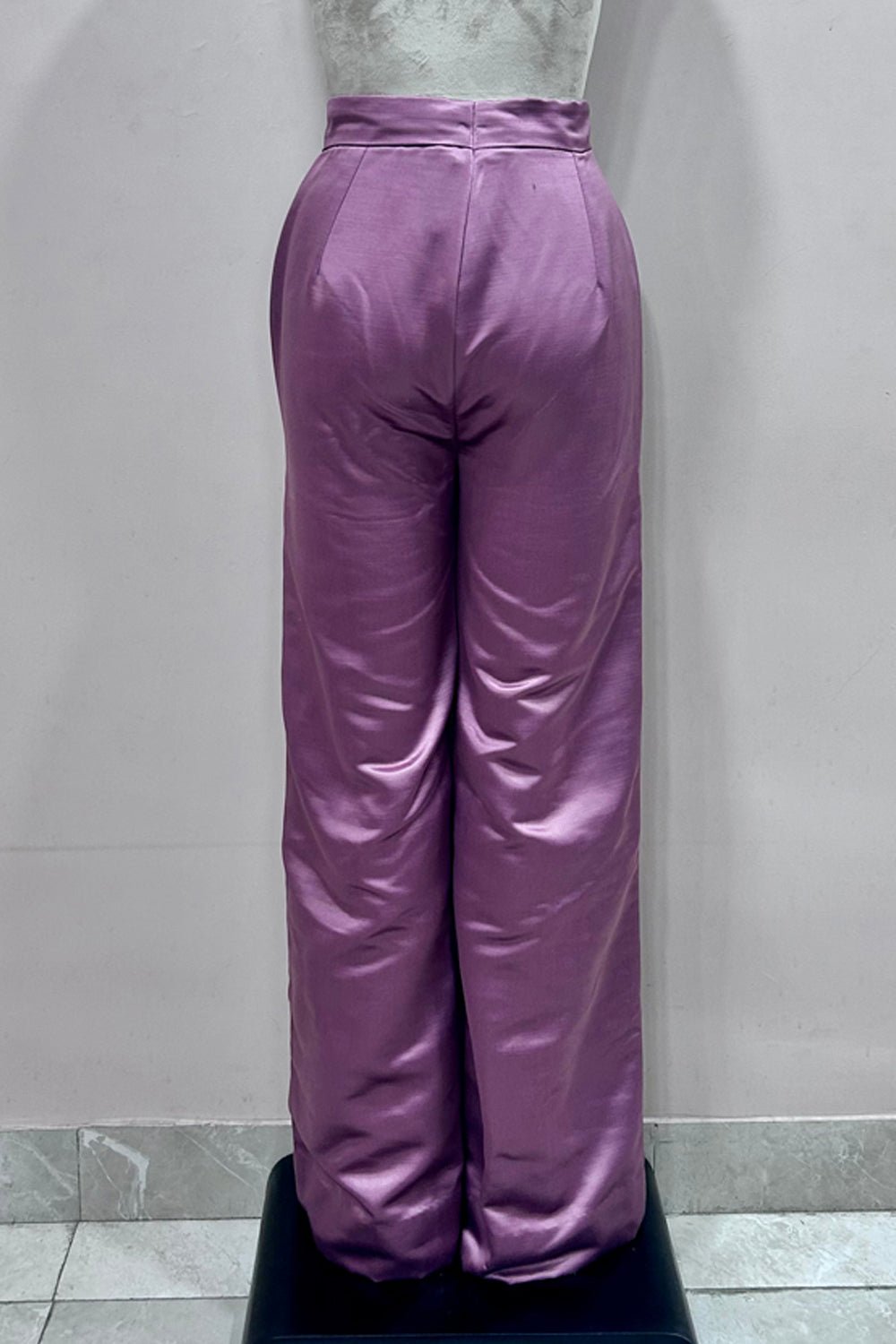 Metallic Straight Leg Pants - Zabella