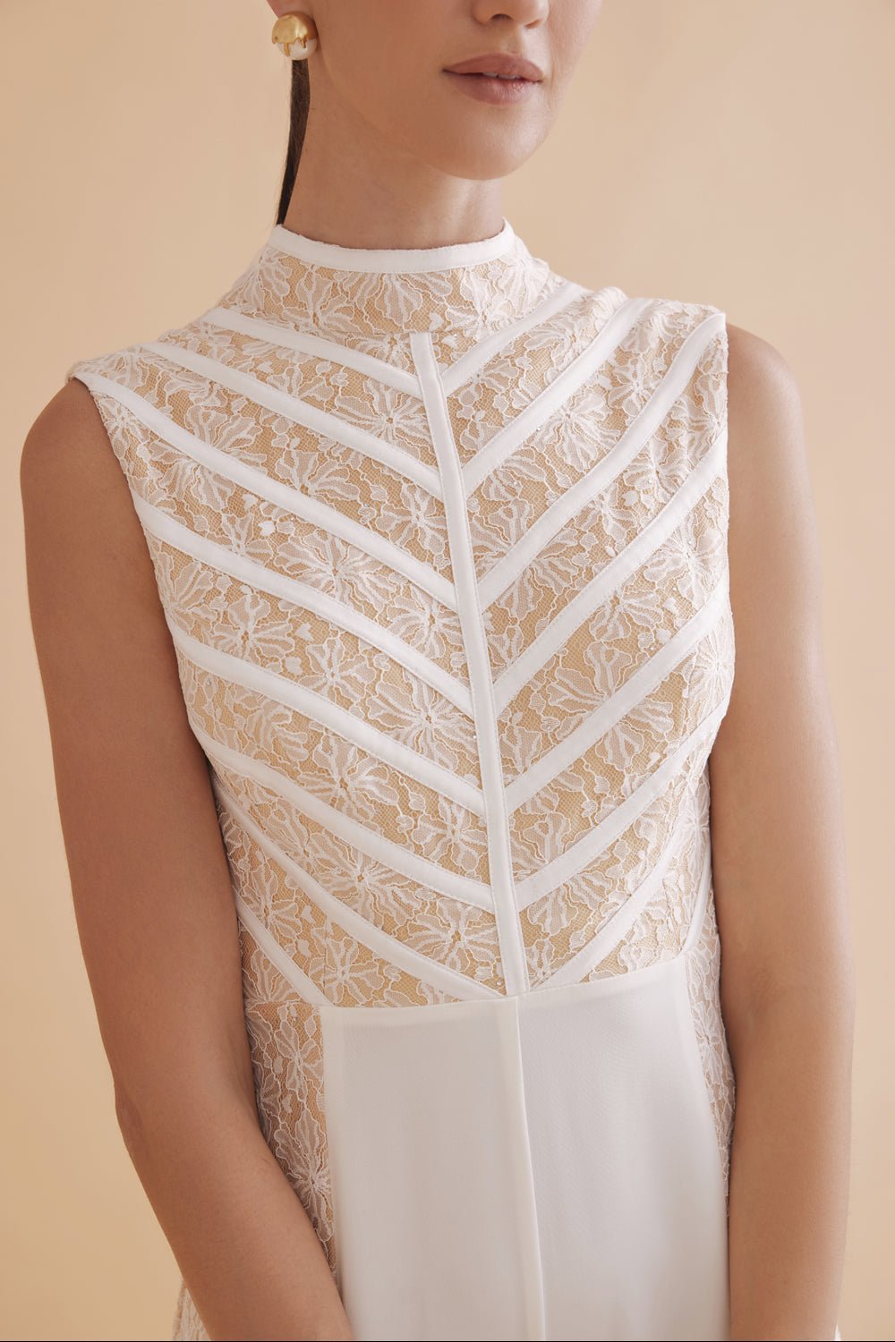 Miles White Lace Jumpsuit - Zabella
