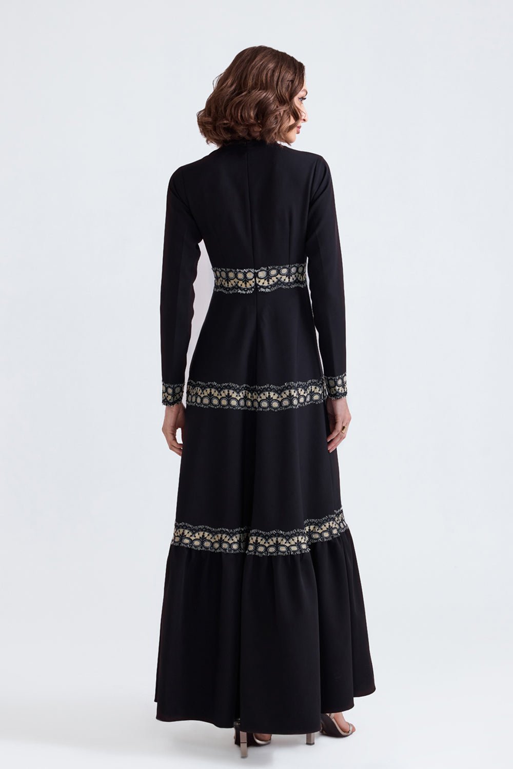 Misba Black Long Dress - Zabella