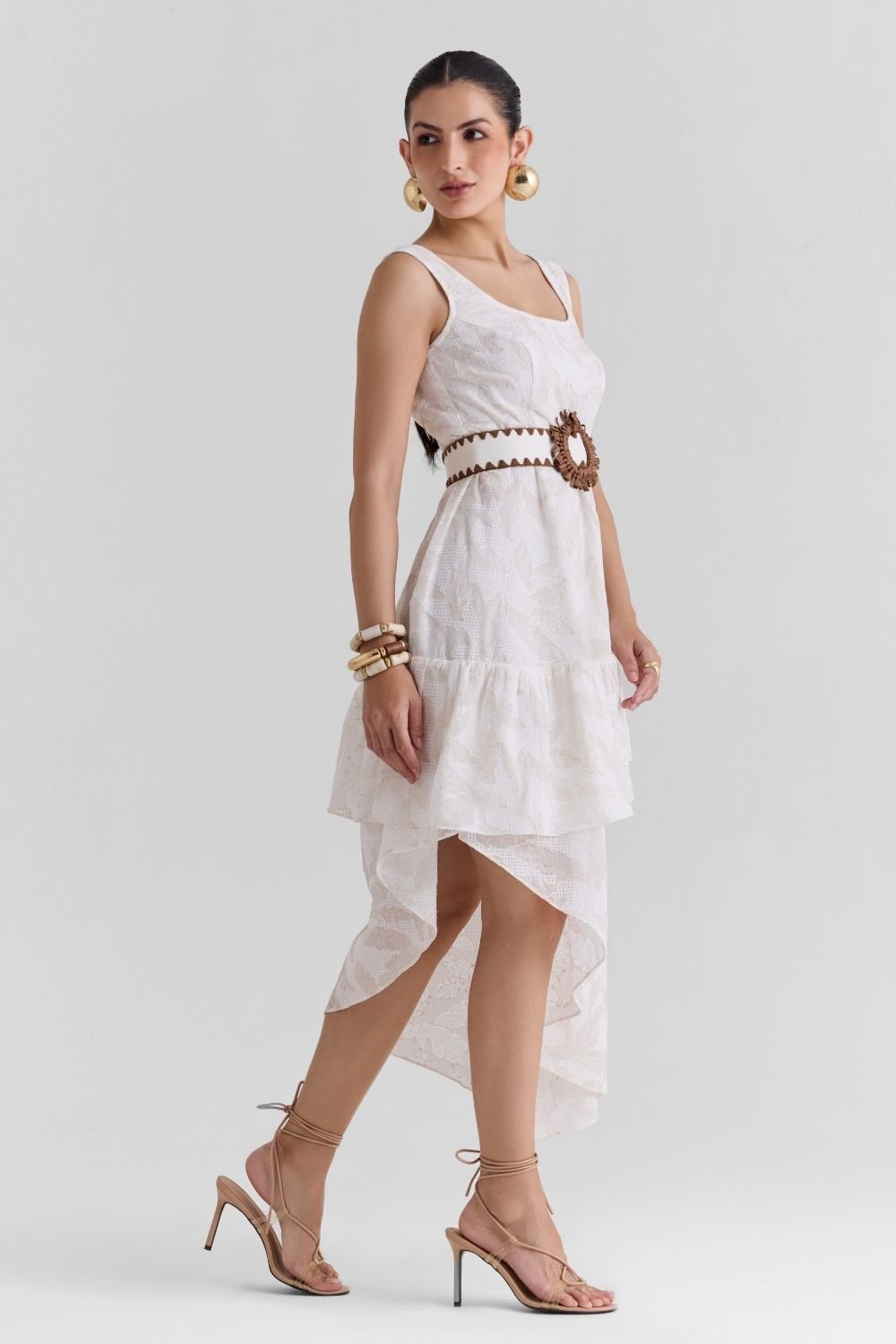 Odette Lace Midi Dress - Zabella