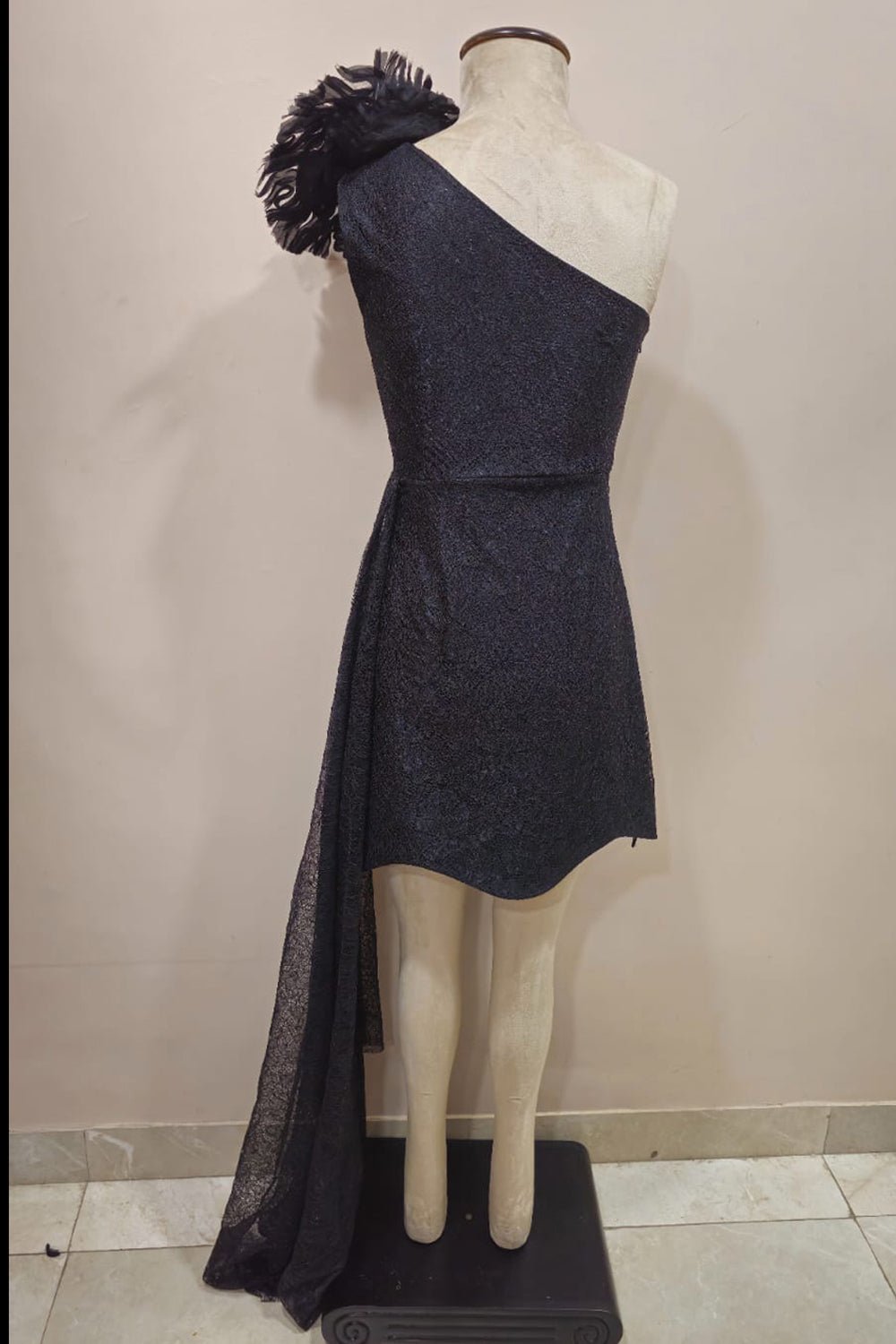 One Shoulder Lace Mini - Zabella