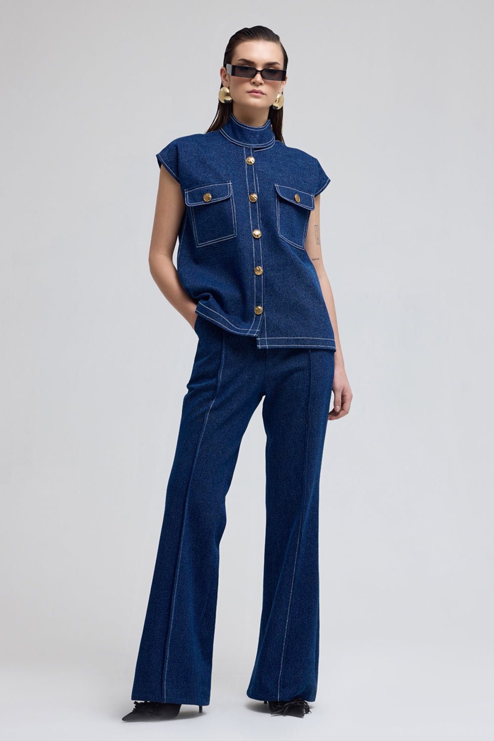 Paris Denim Top - Zabella