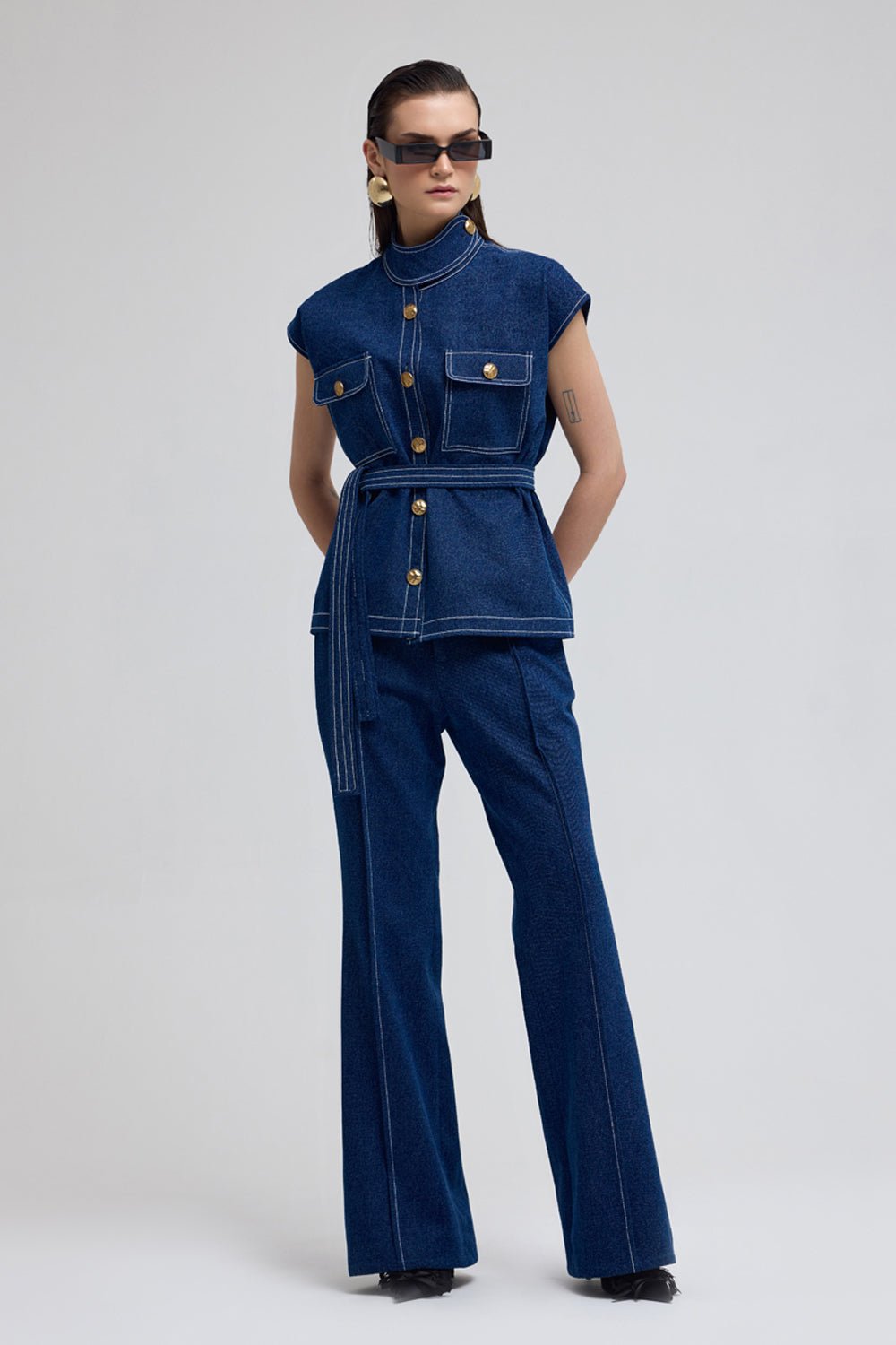 Paris Denim Top - Zabella