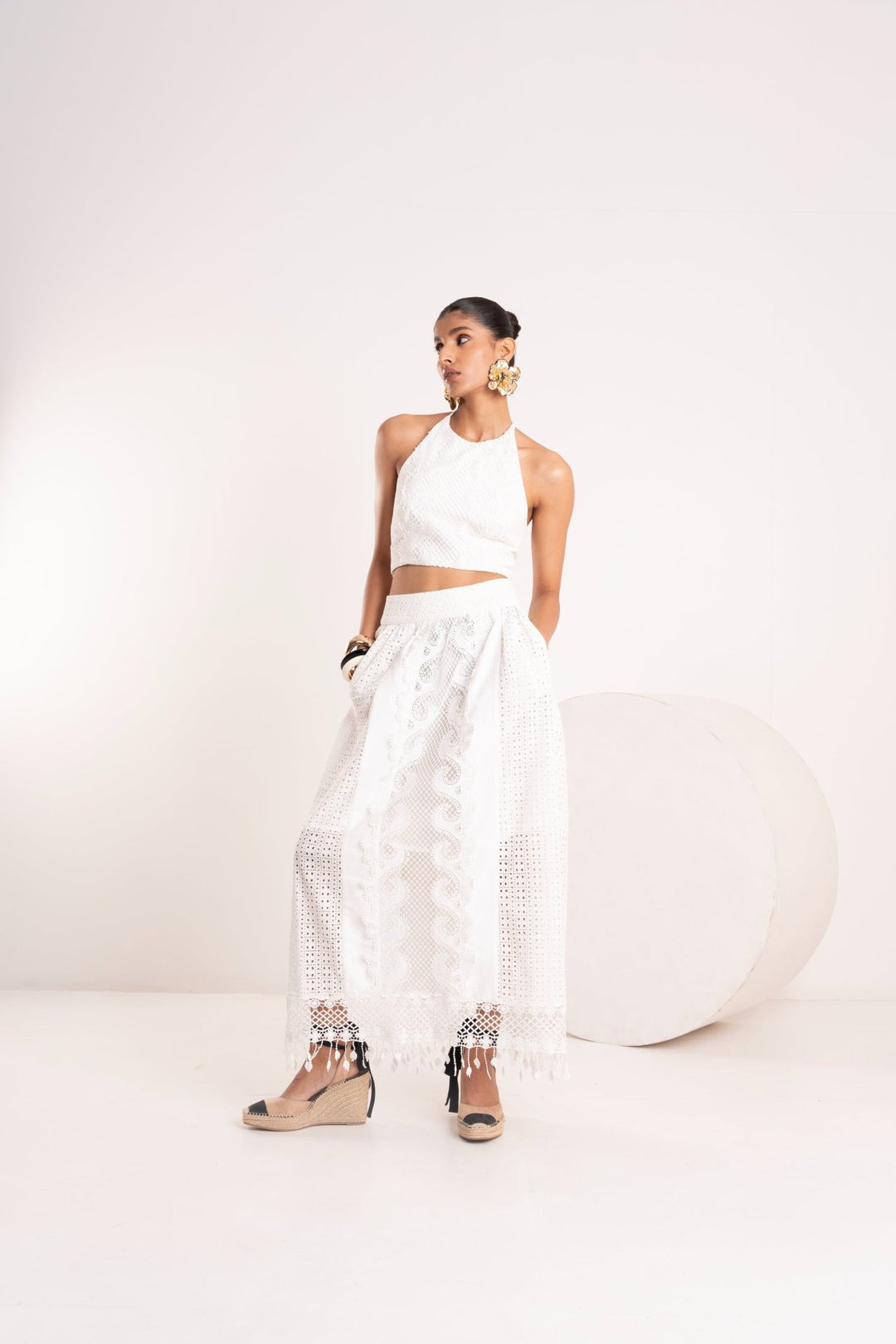 Pearl Scalloped Co Ord Set - Zabella