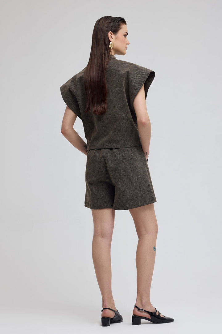 Porto Denim Embroidered Shaket Set - Zabella