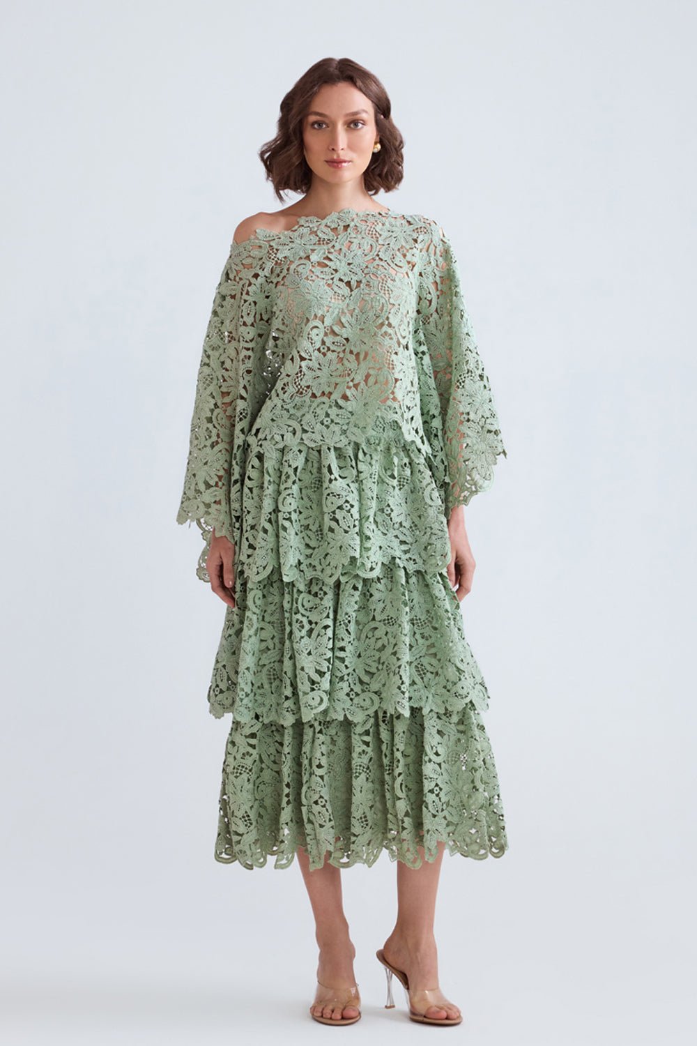 Raisa Lace Scalloped Co - ord Set - Zabella