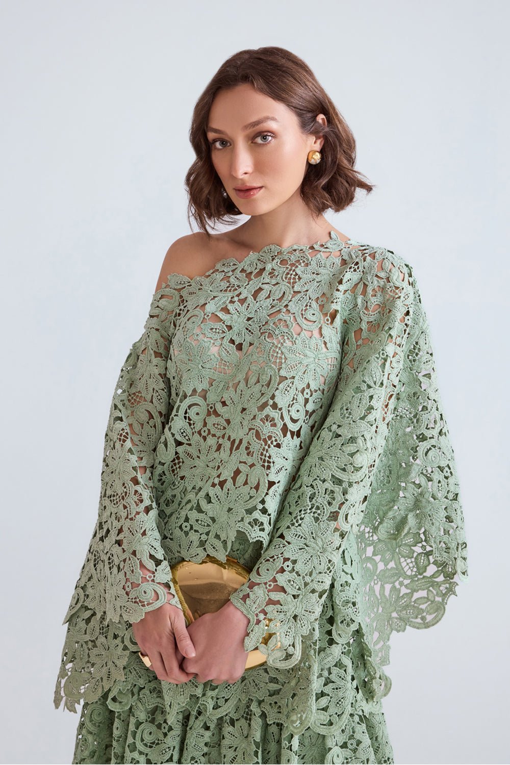 Raisa Lace Scalloped Co - ord Set - Zabella