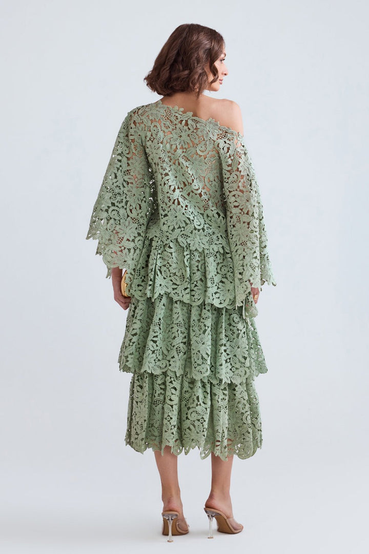Raisa Lace Scalloped Co - ord Set - Zabella