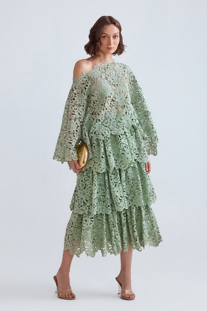 Raisa Lace Scalloped Co - ord Set - Zabella