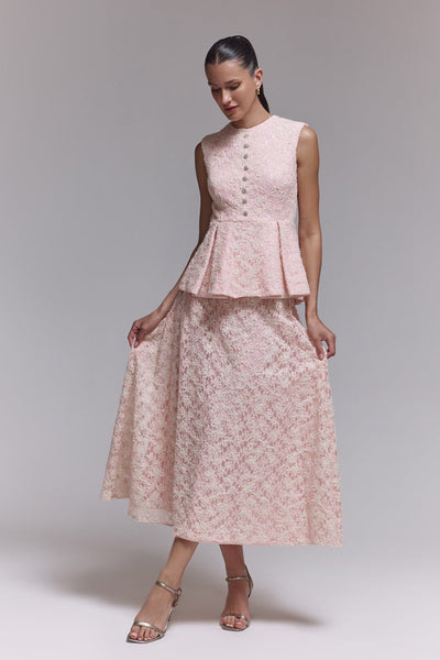 Robin Pink Lace Skirt - Zabella