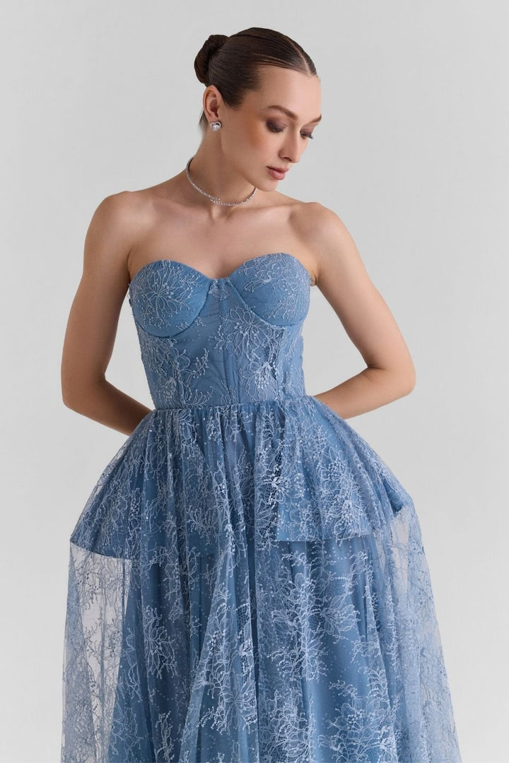 Rosaline Corset Lace Gown - Zabella